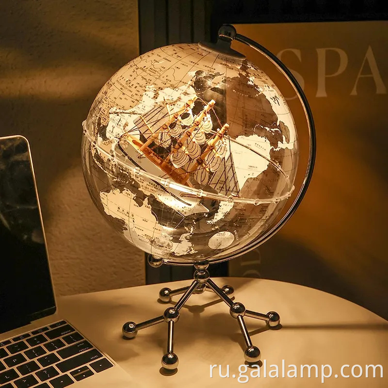 Стильная 8-дюймовая лампа мира для дома и офиса Dé Cor